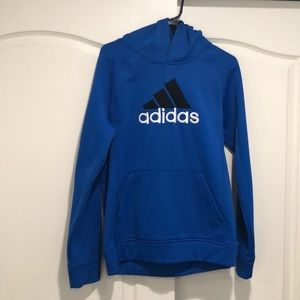 Blue adidas hoodie
